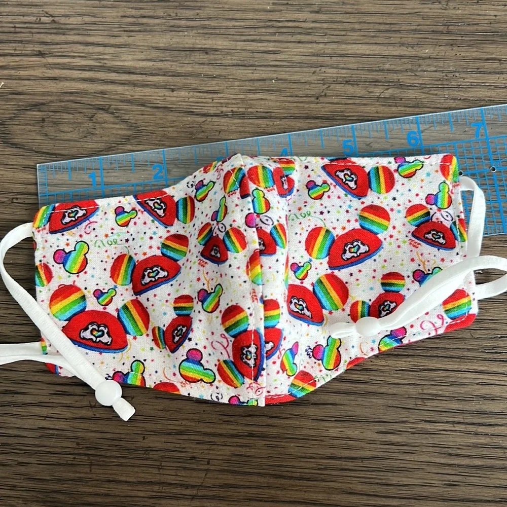 Disney rainbow pride kids face mask